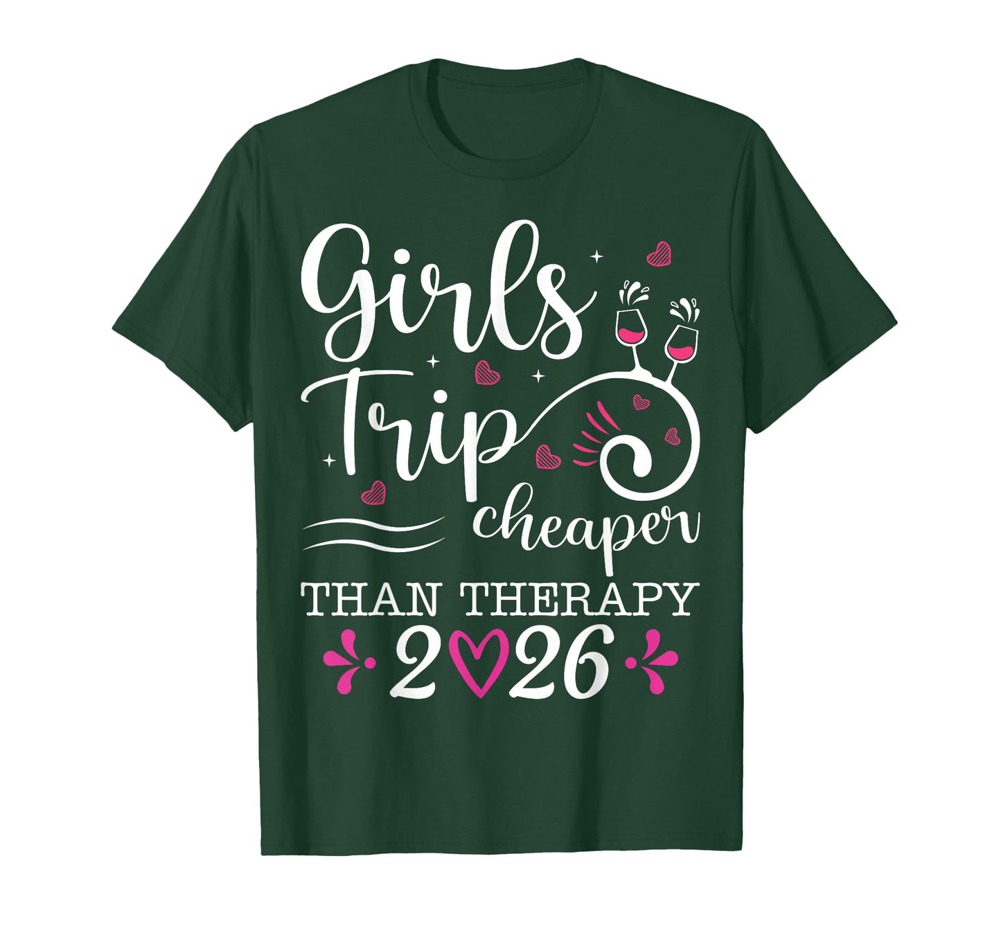Girl's Trip 2026 Family Matching Weekend Vacay Lover Road T-Shirt