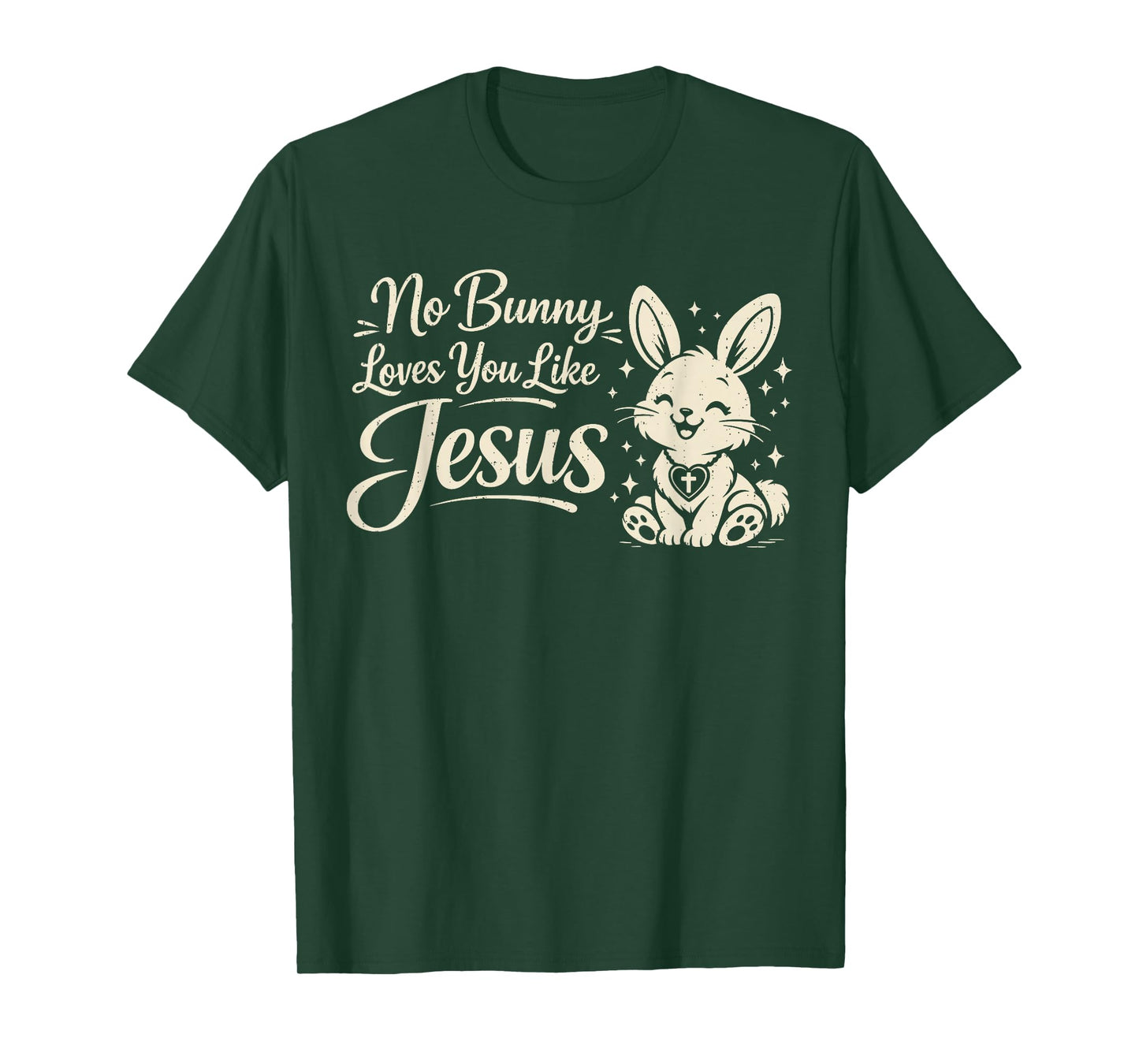 No Bunny Loves You Jesus Christian Easter Men Women Boys T-Shirt