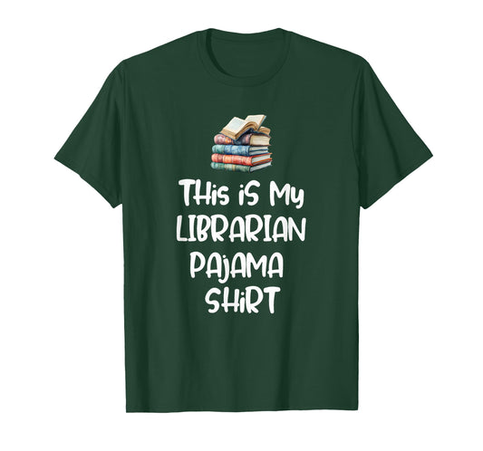 This is My Librarian Pajama Shirt Funny Sleep Tee T-Shirt
