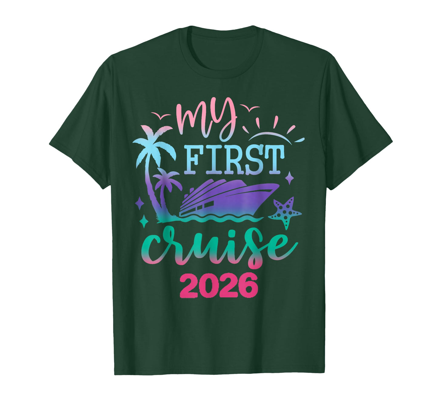 My First Cruise 2026 Family Vacation Trip Ship Matching T-Shirt