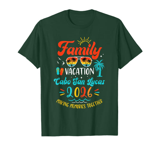 Family Vacation 2026 Cabo San Lucas Matching Summer Vacation T-Shirt