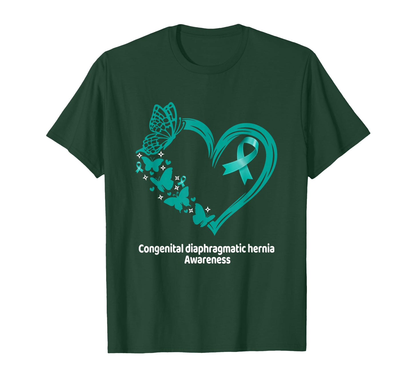 Congenital Diaphragmatic Hernia CDH Awareness Heart T-Shirt
