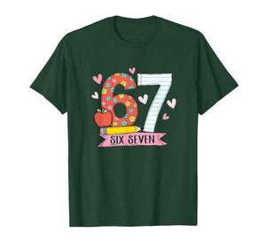 67 T Shirt for Teachers 67 Meme Women Teacher Six Seven T-Shirt
