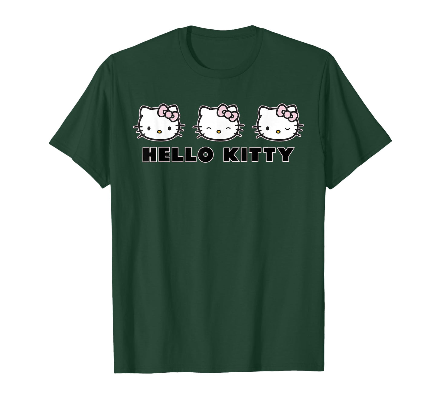 Hello Kitty Varied Expressions Cute Logo T-Shirt