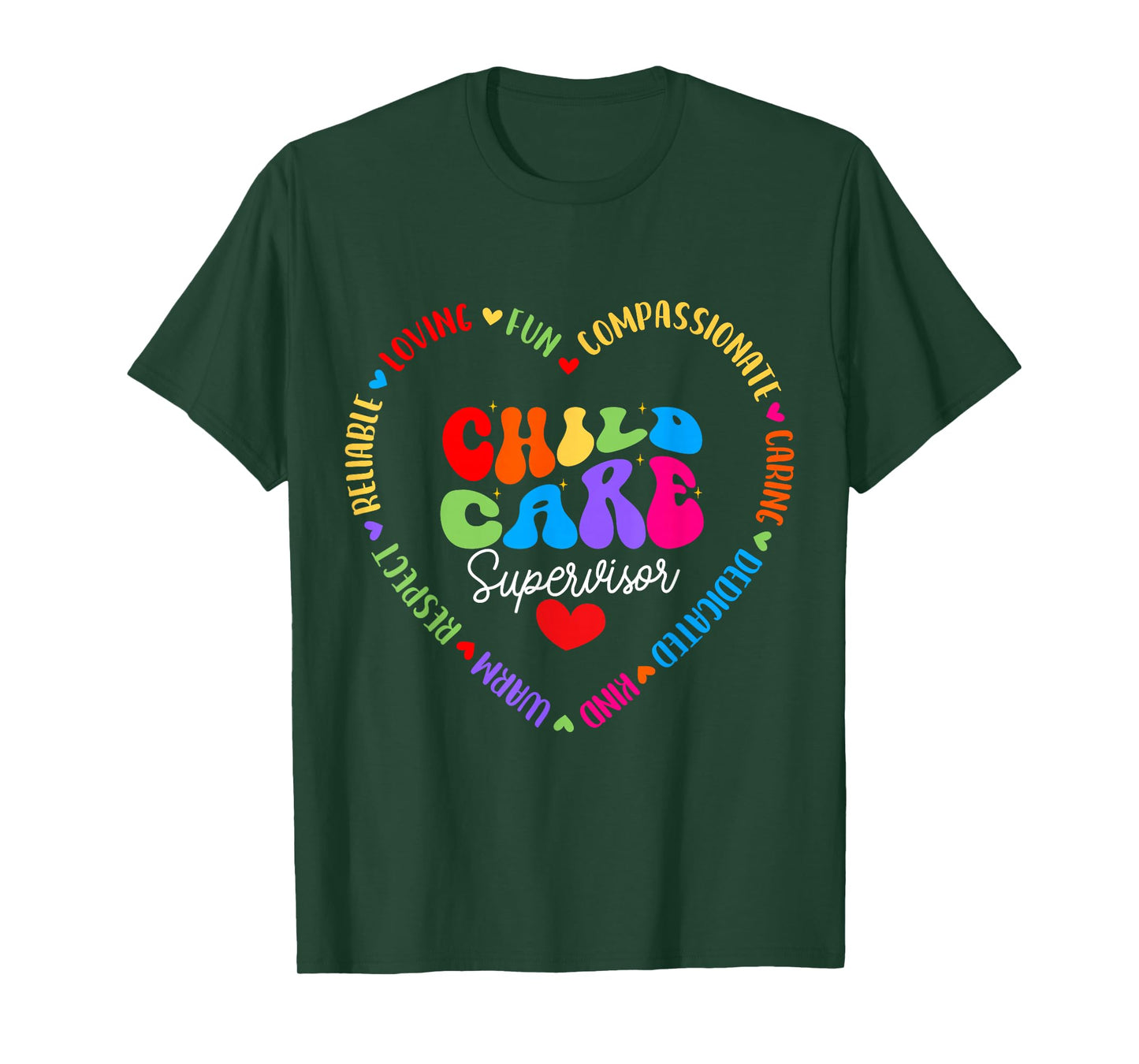 Childcare Supervisor Daycare Crew School Provider Teacher T-Shirt