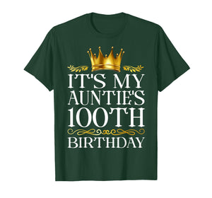 It's My Auntie's 100th Birthday Happy Birthday 100 Years Old T-Shirt