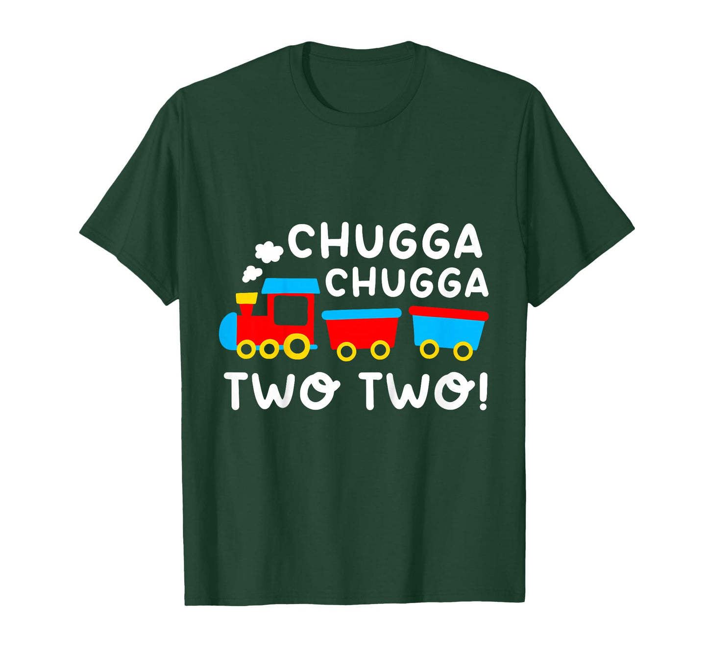 2nd Birthday Boy Train Chugga Chugga Two Two Toddler T-Shirt