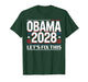 President Barack Obama 2028 Portrait Patriotic Democrat USA T-Shirt