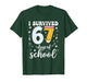 I Survived 67 Days of School Funny Meme Teacher Student T-Shirt