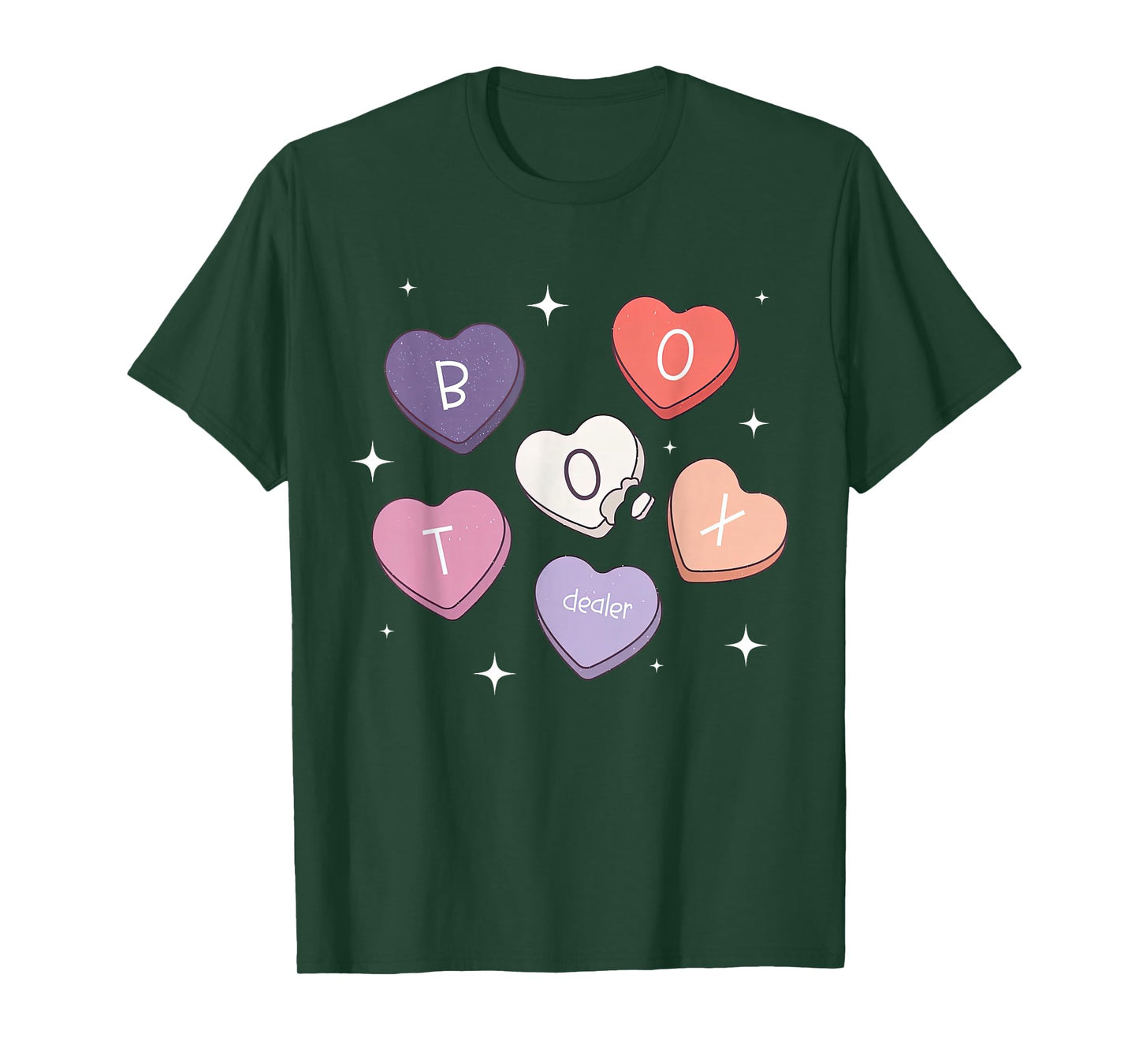 Heart Candy Valentines Botox Dealer Injector Esthetician T-Shirt