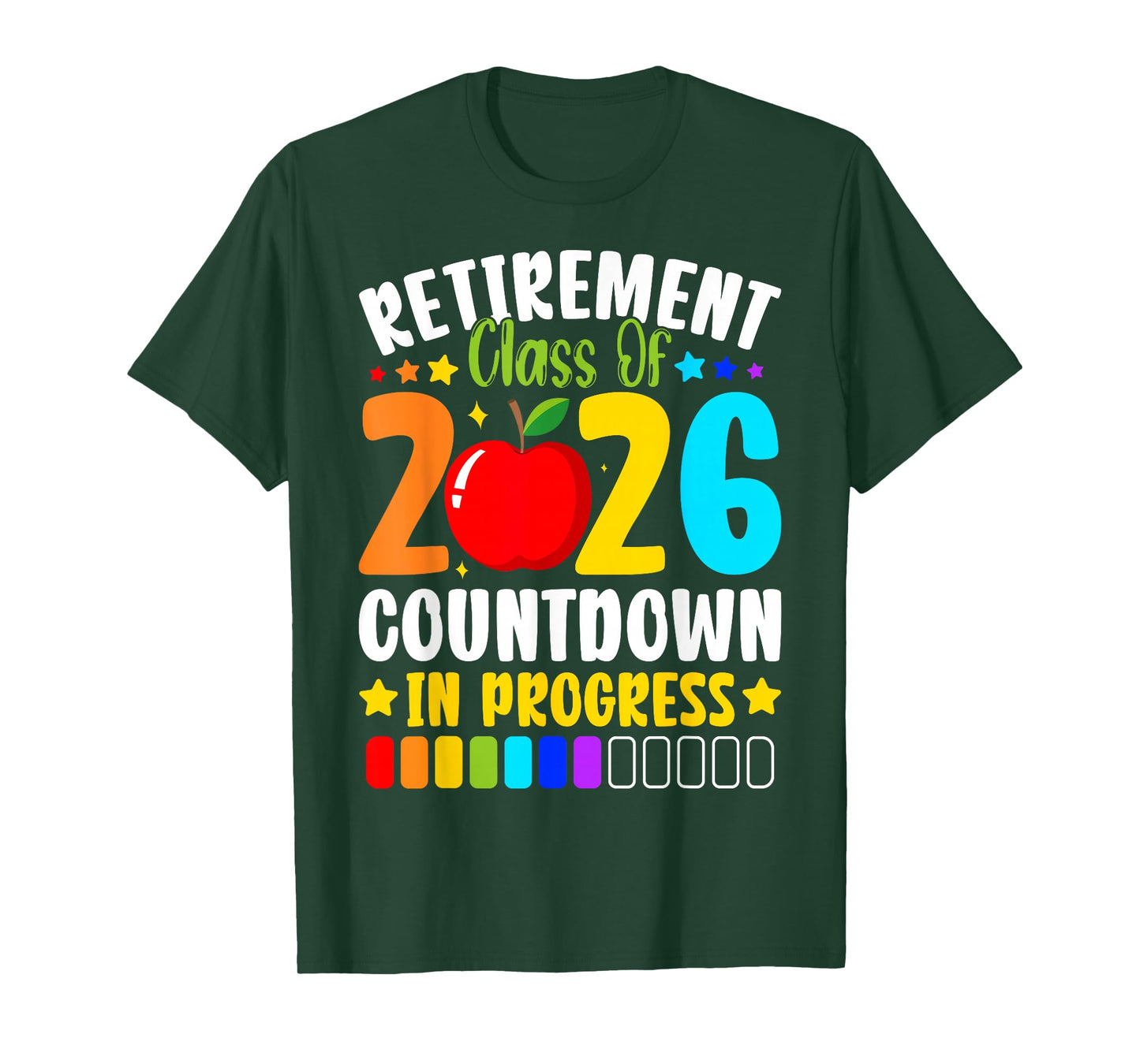 Retirement Class of 2026 Teacher Countdown Loading Teacher T-Shirt