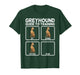 Funny Greyhound Art for Men Women Kids Puppy Greyhound Lover T-Shirt