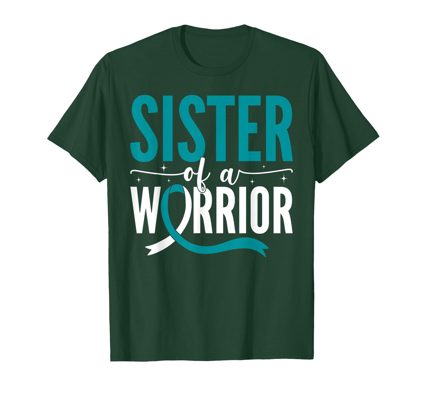Sister of A Warrior Cervical Cancer Awareness Support T-Shirt