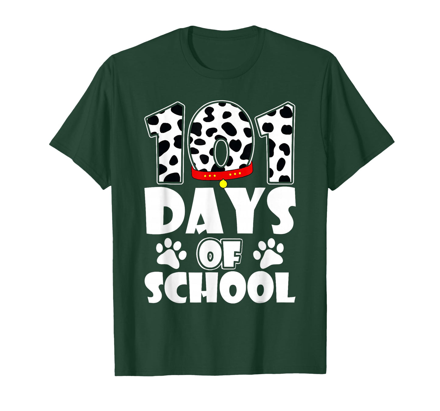 Cute Dog Happy 101 Days School 100 Days Student Teacher T-Shirt