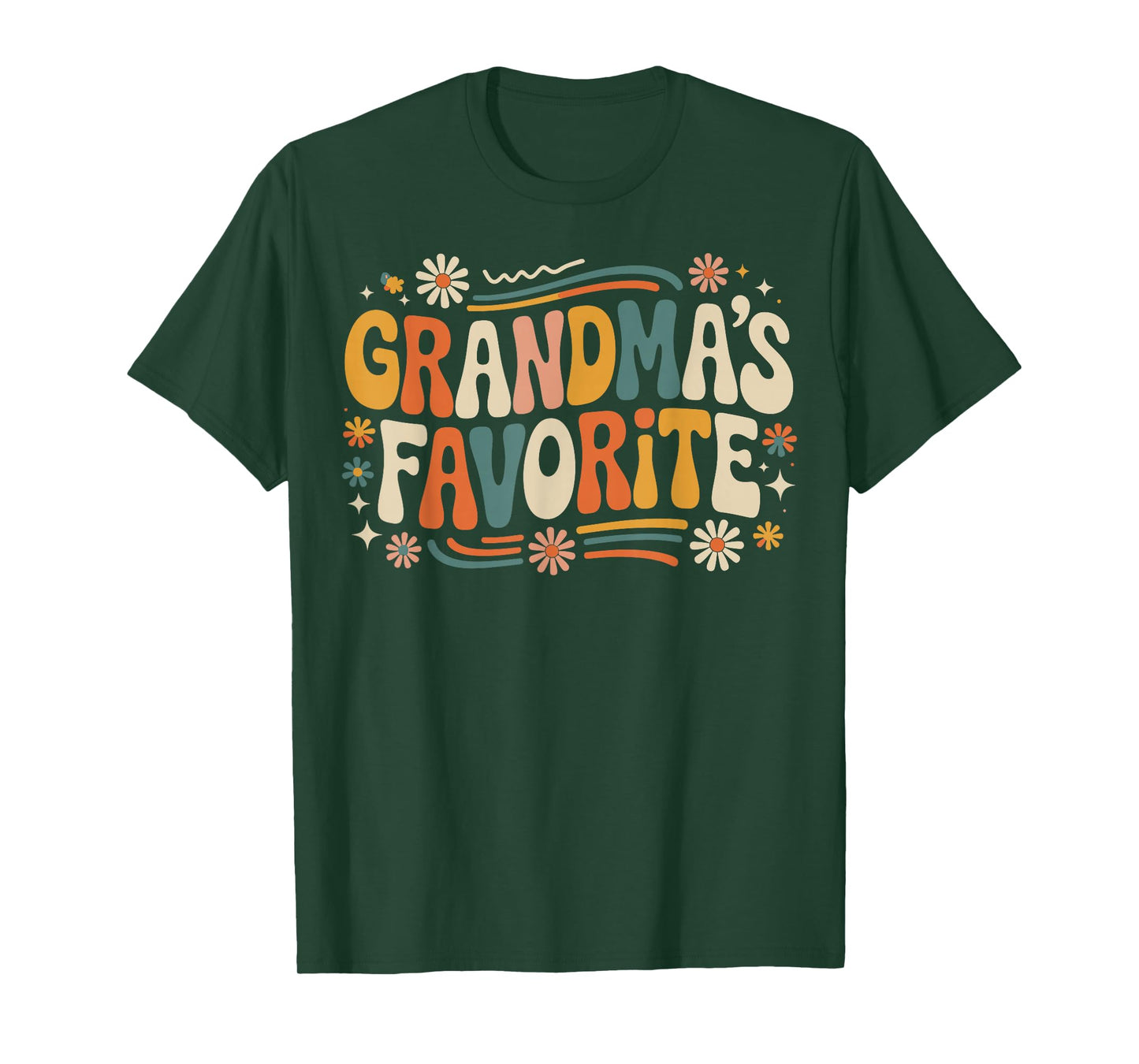 Grandmas Favorite Funny Grandparent Grandchild Vintage Humor T-Shirt