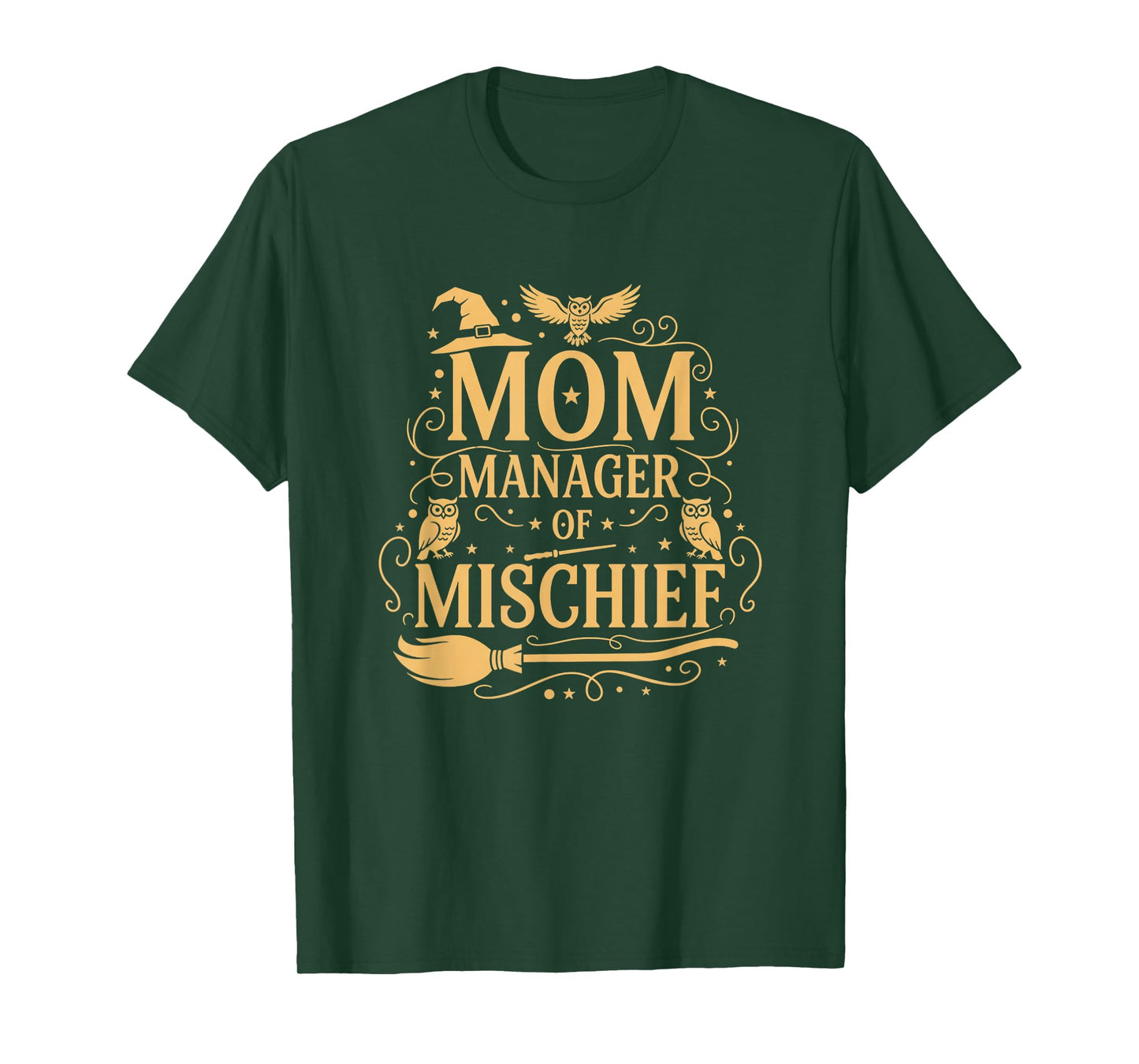 Magical Mom Manager of Mischief Mom Mother's Day Halloween T-Shirt