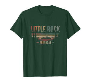 Retro Little Rock Arkansas Drawing Art Design T-Shirt