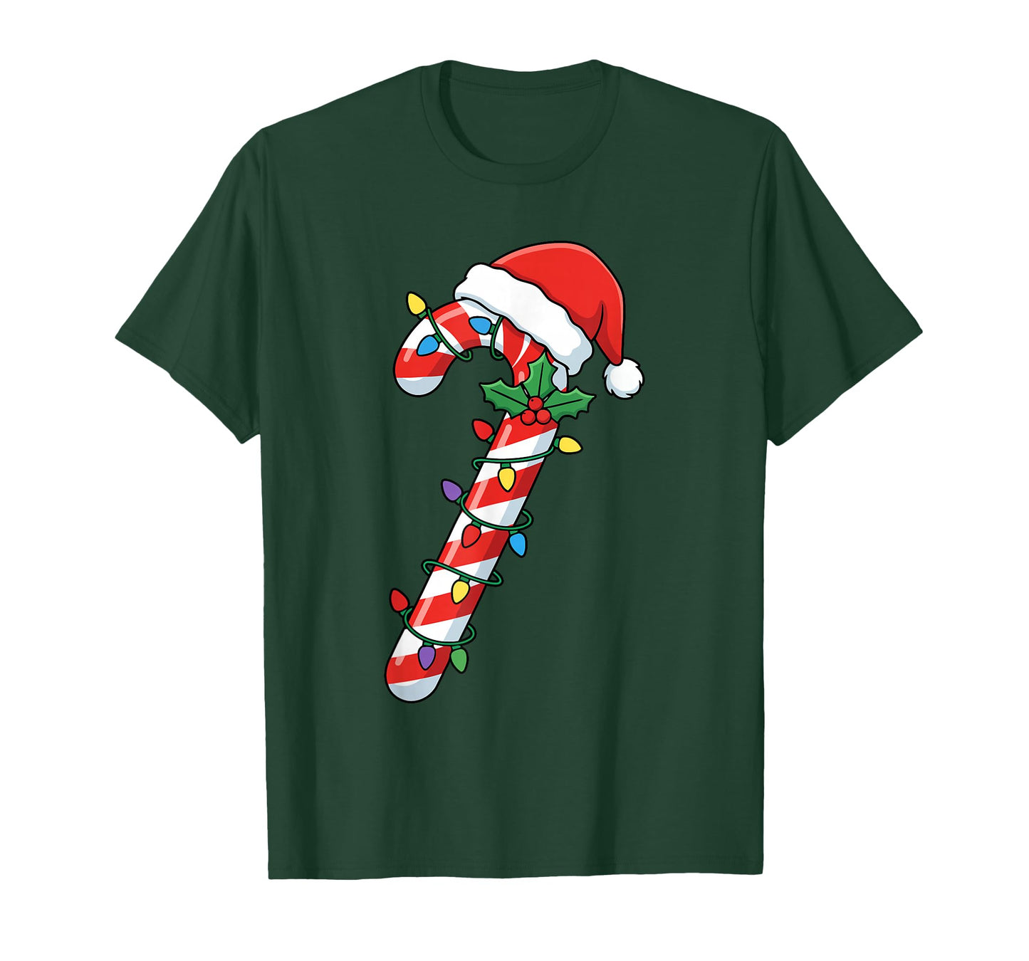 Funny Christmas Candy Canes Santa Xmas Kids Men Women T-Shirt