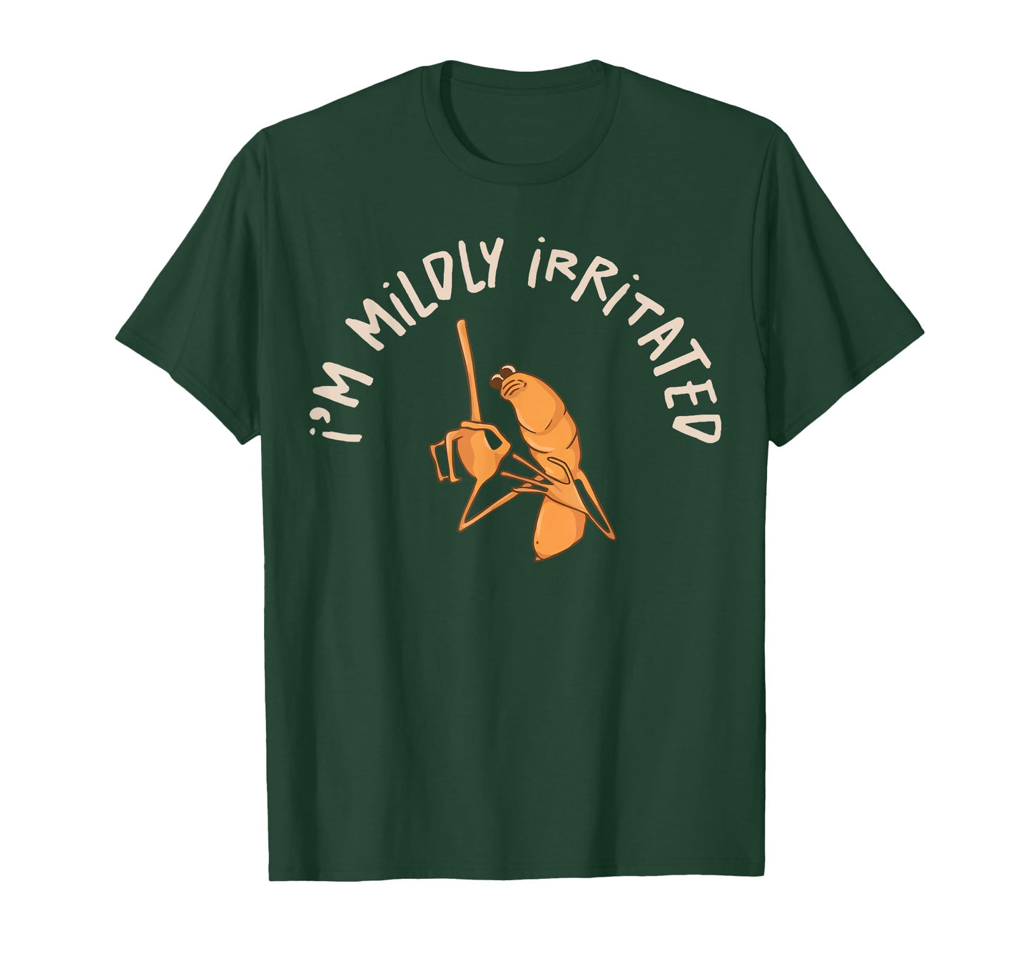 I'm Mildly Irritated Marcus Funny Worm Meme Mens Women T-Shirt
