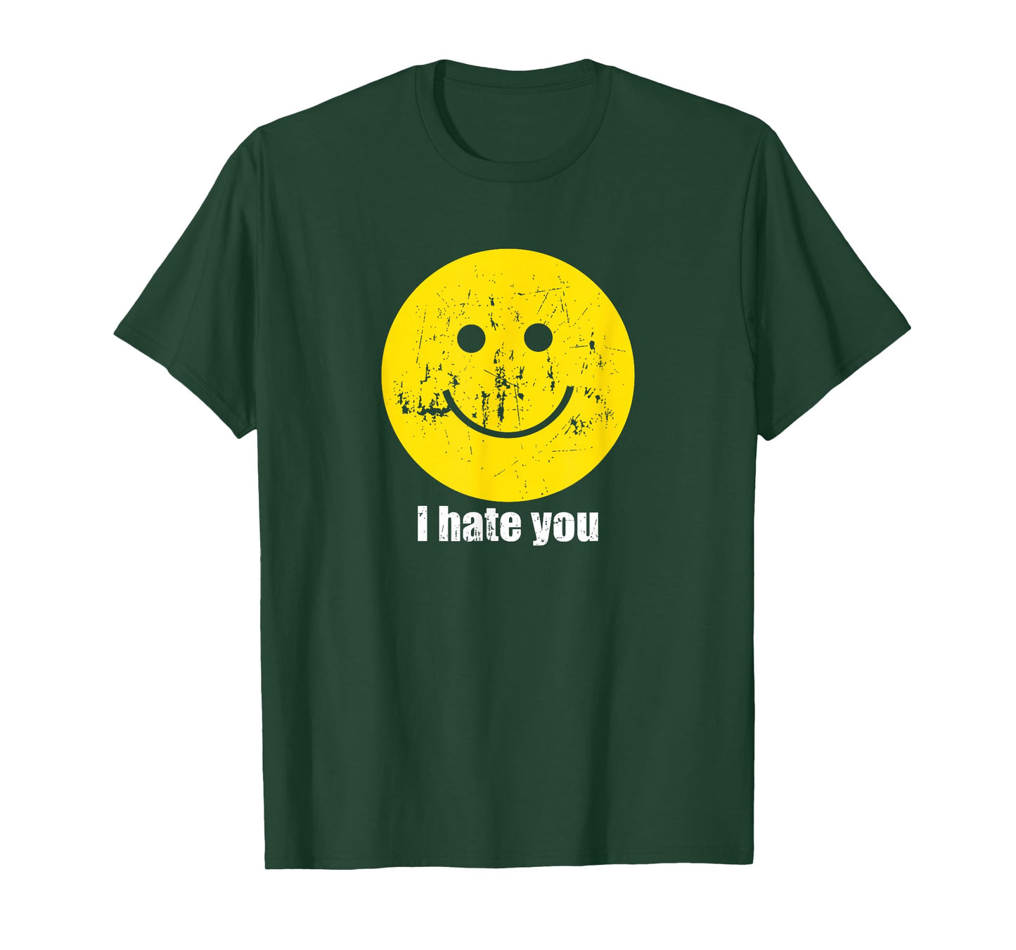 I Hate You Smiling Face T-Shirt