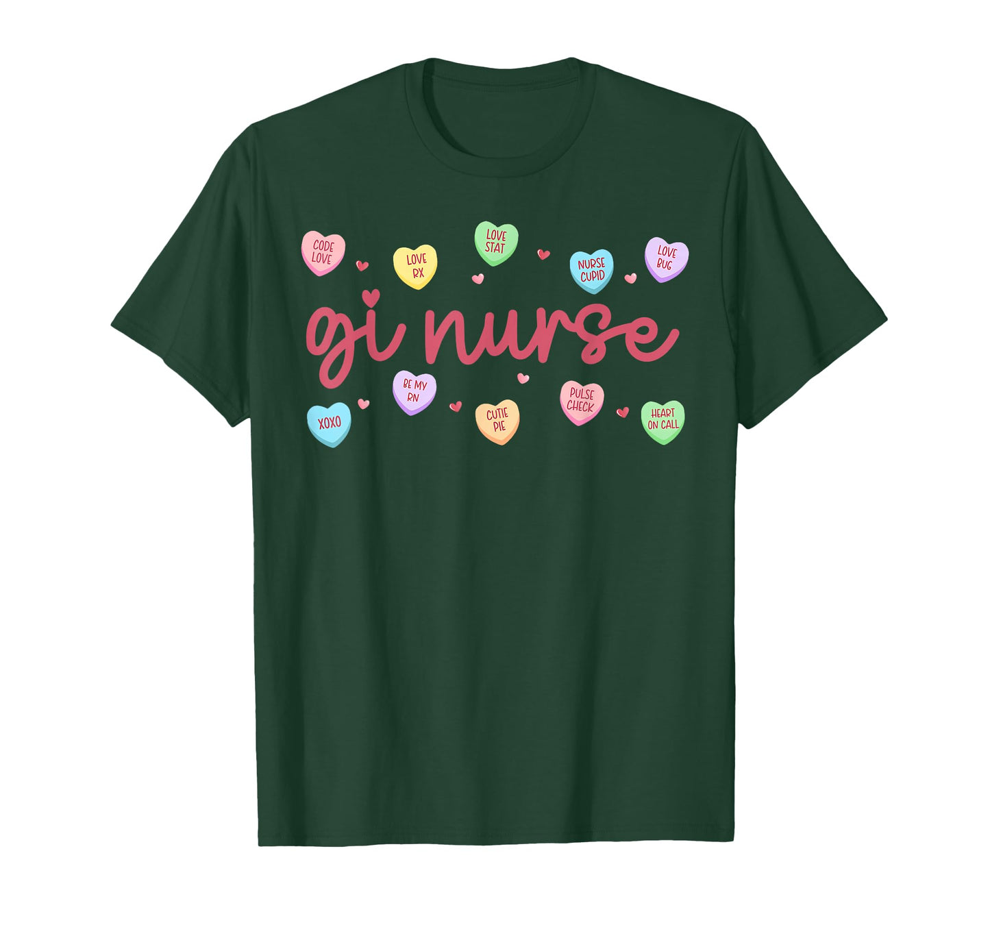 GI Nurse Valentines Day Conversation Heart Gastrointestinal T-Shirt