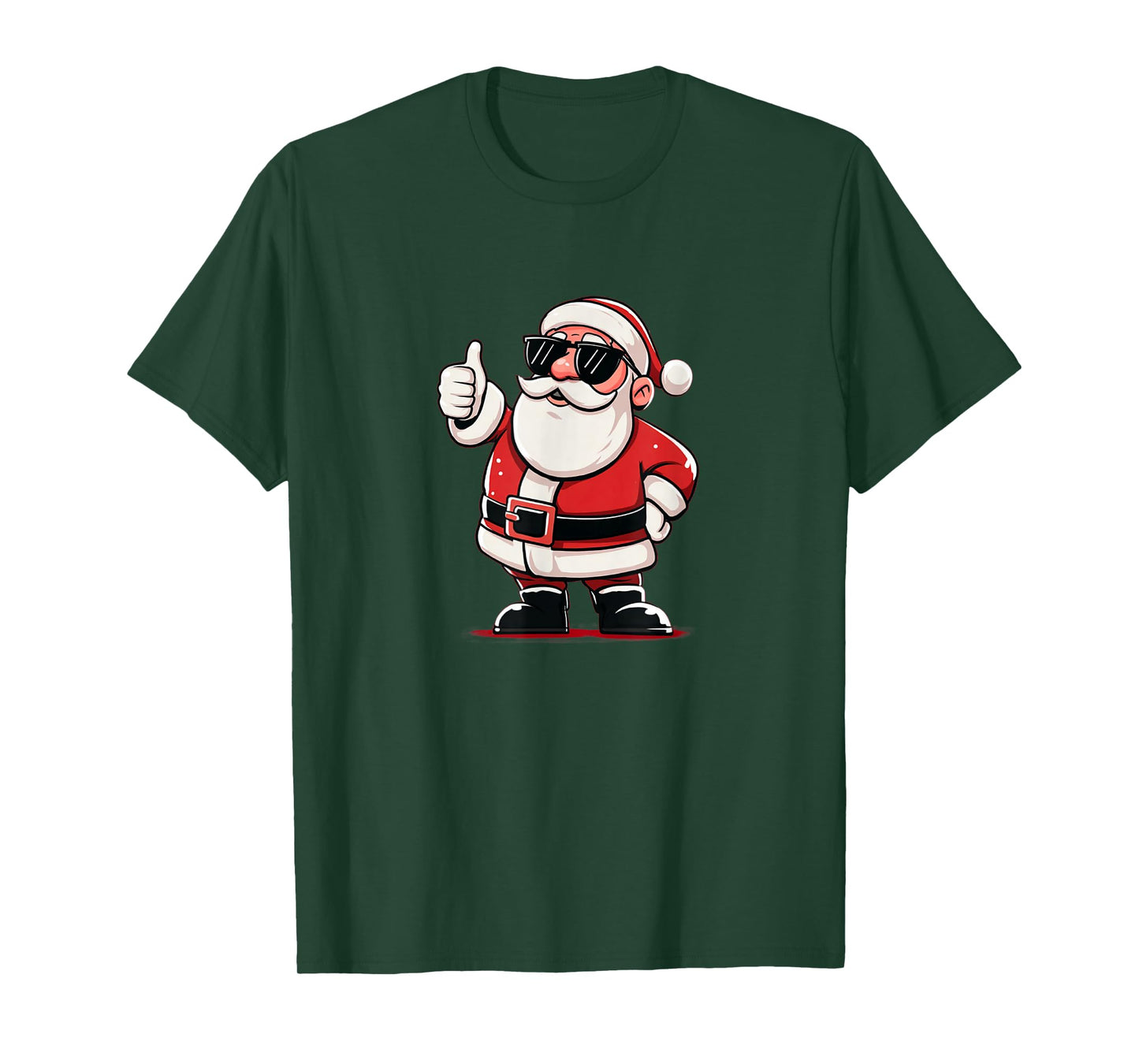 Awesome Thumb up Santa with Sunglasses for Boys and Girls T-Shirt