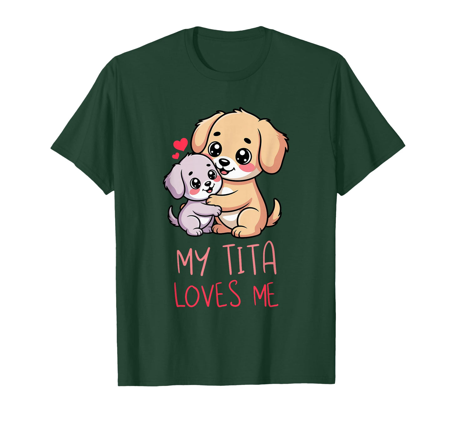 Cute Baby & Grandma My Tita Loves Me Dog T-Shirt