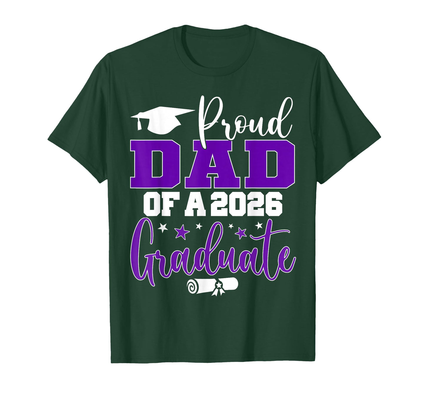 Dad Senior 2026 Proud Dad of A Class of 2026 Graduate T-Shirt