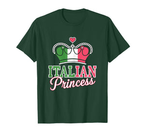 Italian Princess Italy Flag Girl T-Shirt
