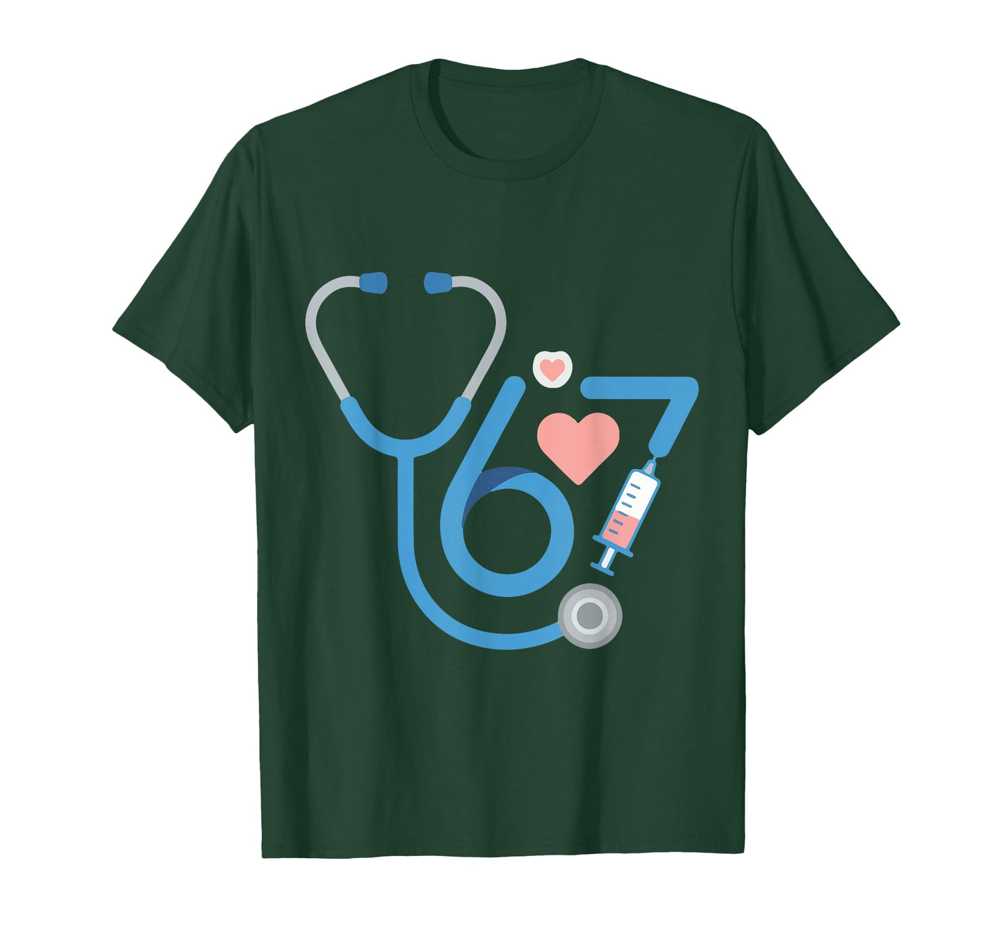Funny 67 Meme Nurse Six Seven Nursing Humor Women Men T-Shirt