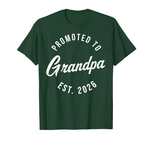 1st Time Grandpa EST 2026 New First Grandpa 2026 T-Shirt