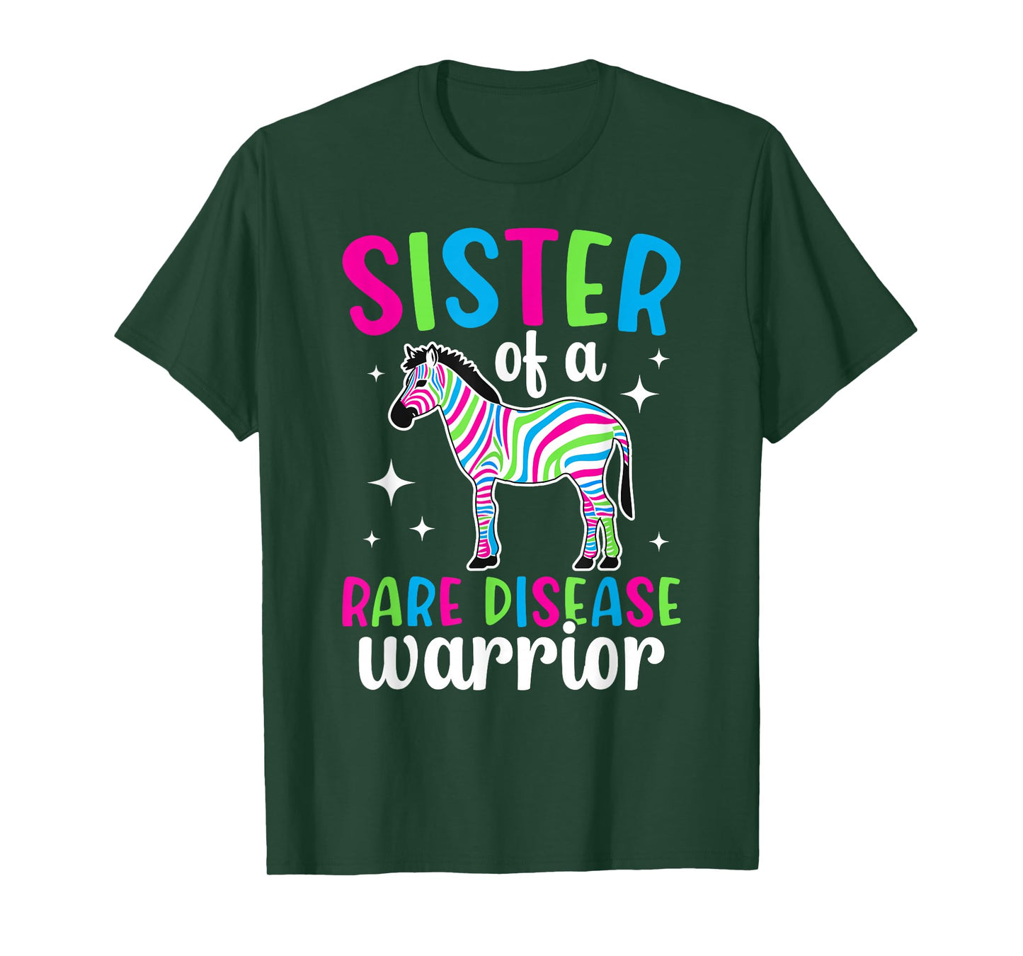Sister of A Rare Disease Warrior Rare Disease Awareness T-Shirt