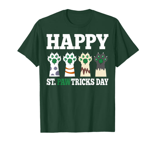 Happy St Pawtrick’s Day - Dog Lover St Patricks Day Pun T-Shirt