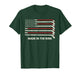 Built in The Rink Hockey Stick USA Flag Faded Ice Rink Pride T-Shirt