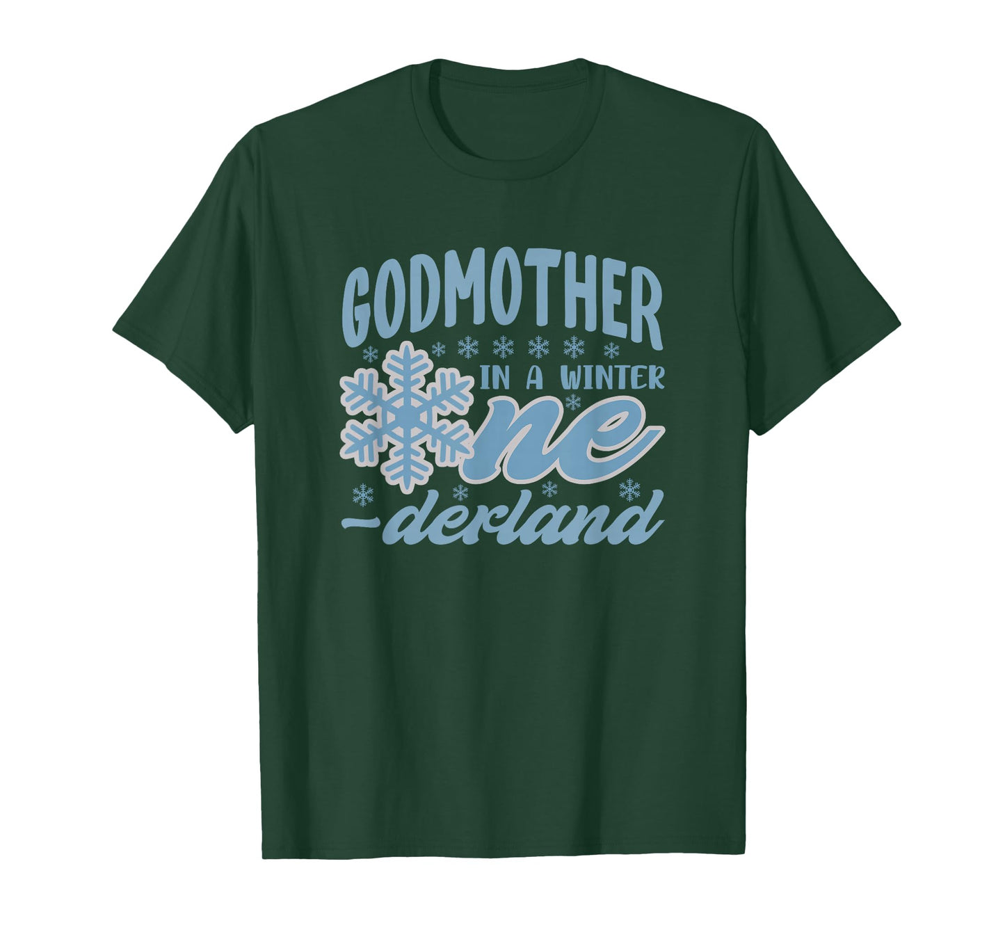 Godmother in A Winter Onederland Bday Girl Sweet Snowflake T-Shirt