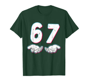 Number 67 Matching Six Seven 6 7 Meme 6-7 Halloween Costume T-Shirt