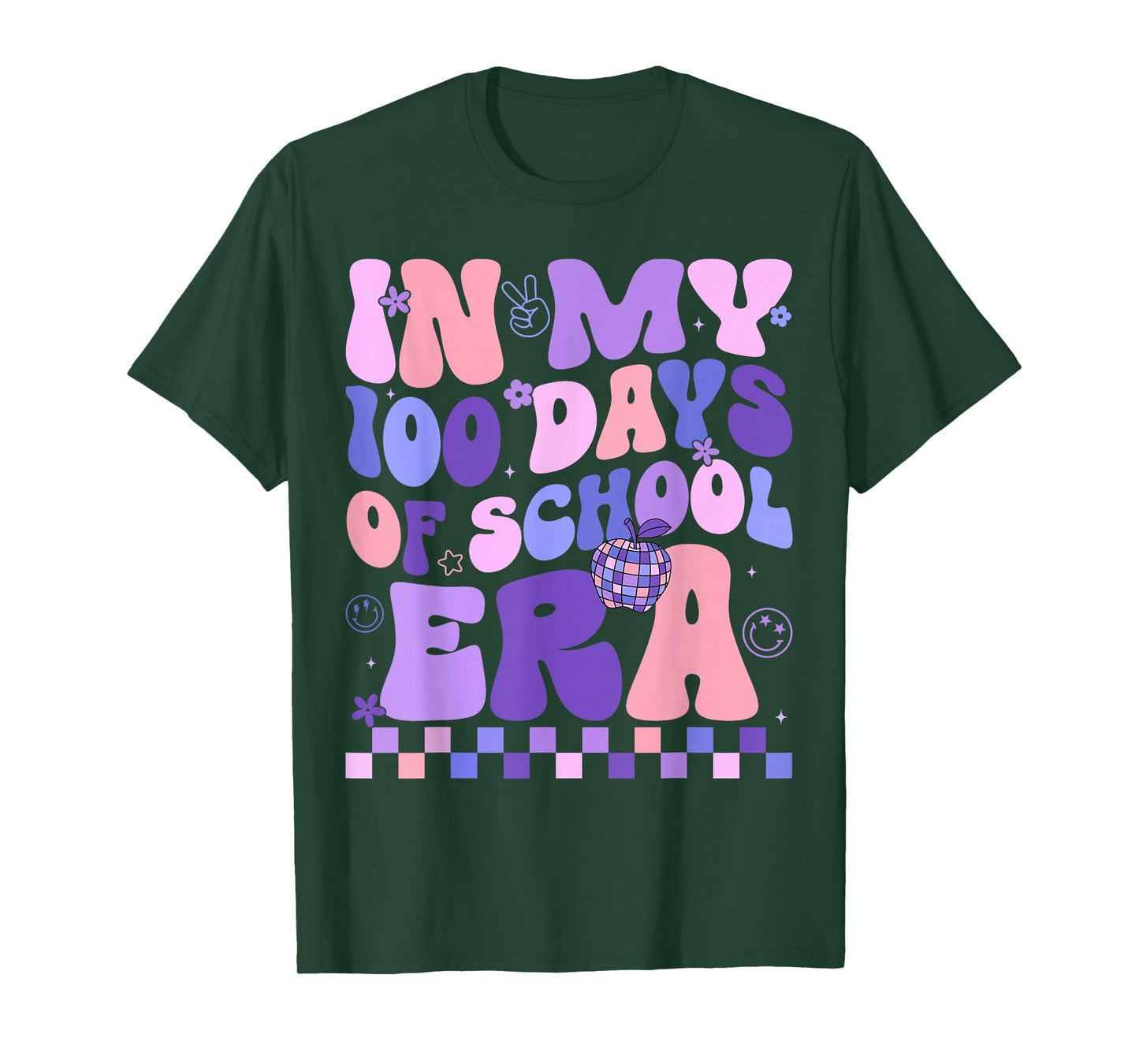 in My 100 Days of School Era Retro 100th Day of School 2026 T-Shirt