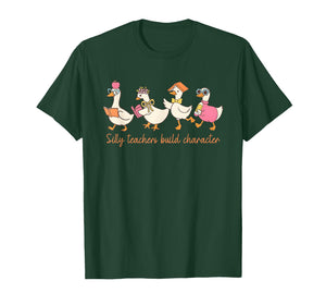 Silly Teacher Goose Appreciation Teachers Day Funny Meme T-Shirt