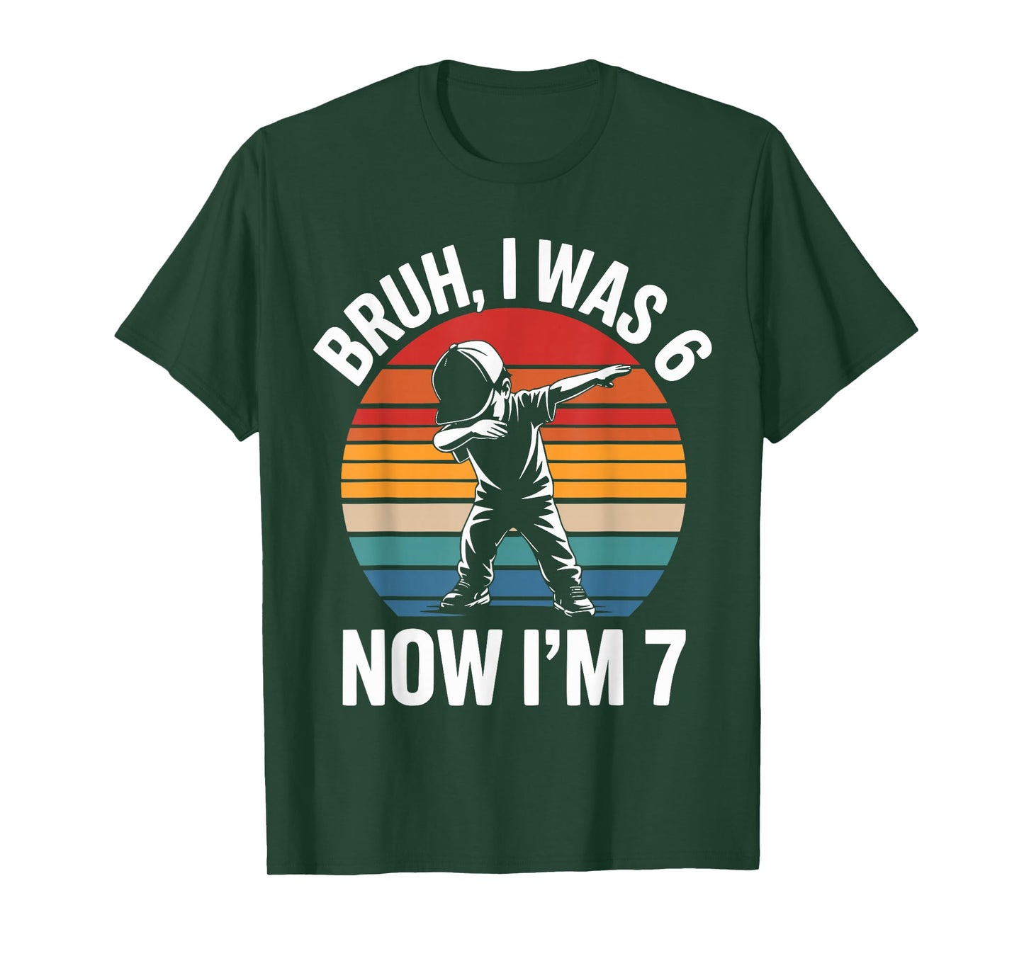I was 6 Now I'm 7 Year Old 7th Birthday 67 Meme Dabbing Boys T-Shirt