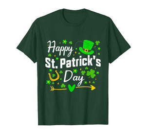 Happy St Patrick's Day Irish Shamrock Men Women Kids T-Shirt