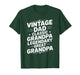 Vintage Dad Classic Grandpa Legendary Great Grandpa T-Shirt
