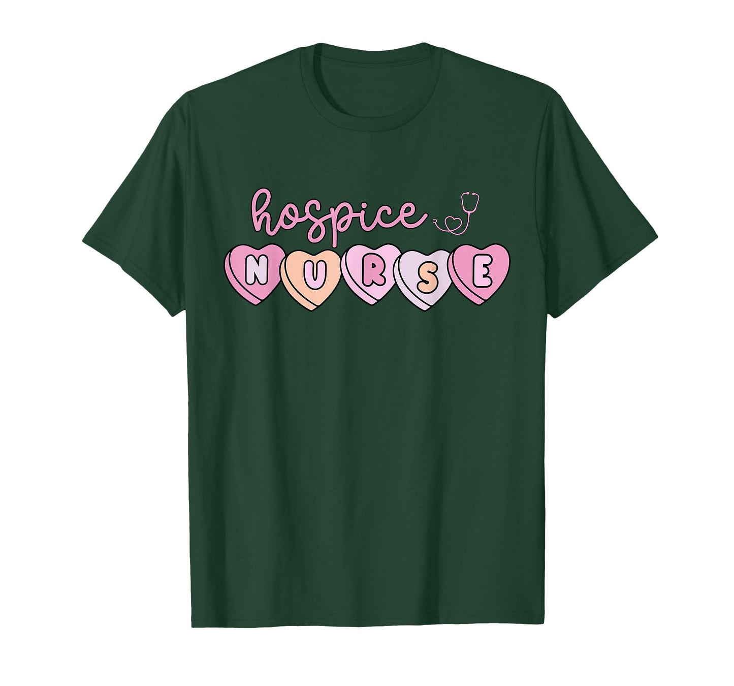 Heart Candy Valentine Hospice Nurse LTC End of Life Care T-Shirt