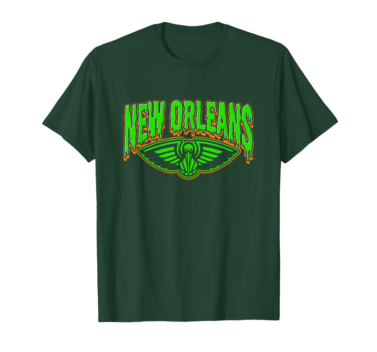 NBA New Orleans Pelicans Halloween Scary Logo T-Shirt