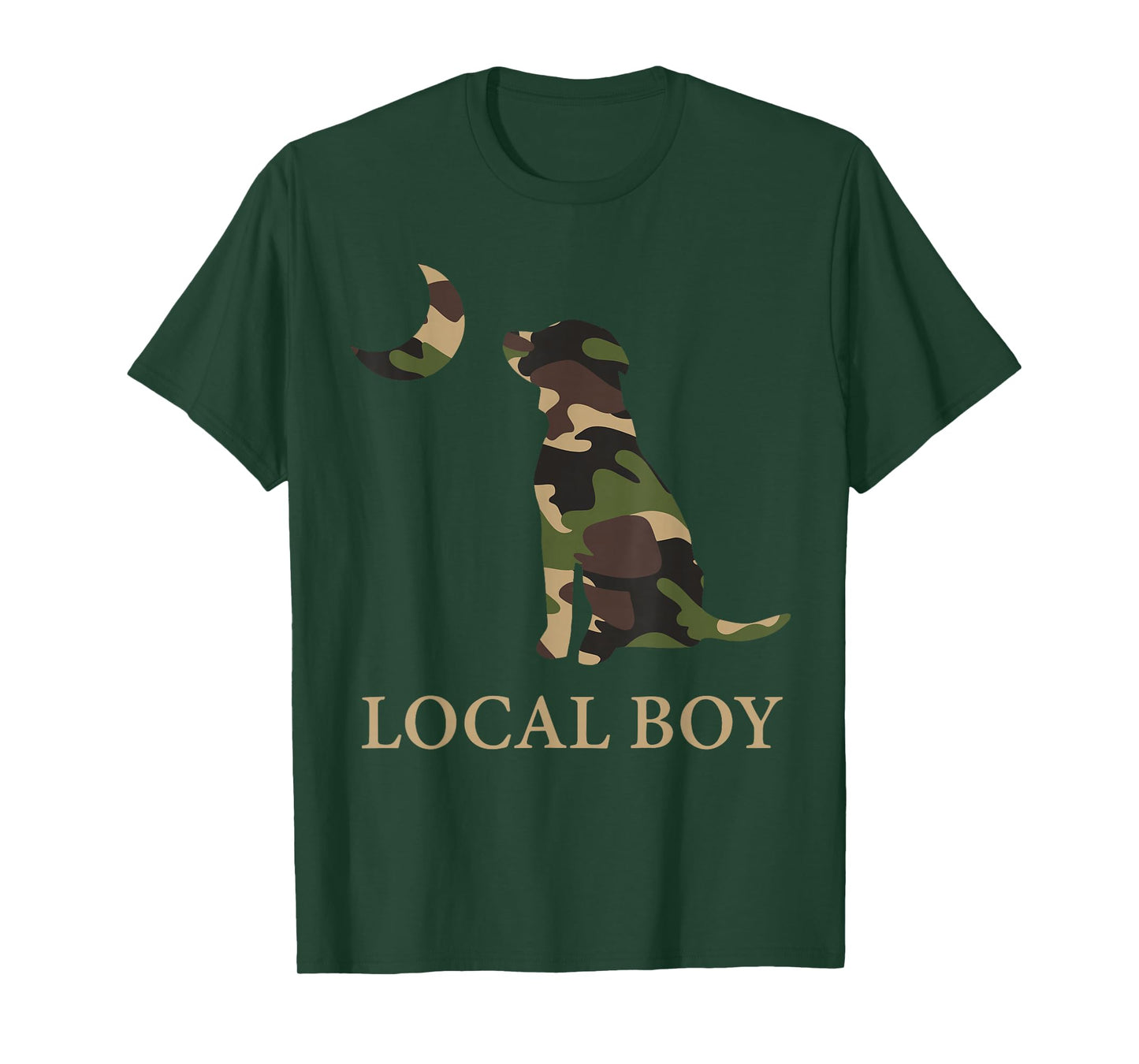 Camo Southern Local Boy Duck Hunting Black Lab Outdoor Men T-Shirt
