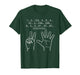 Funny Counting Fingers Brain Lag Math Humor 1 2 123 67 777 T-Shirt