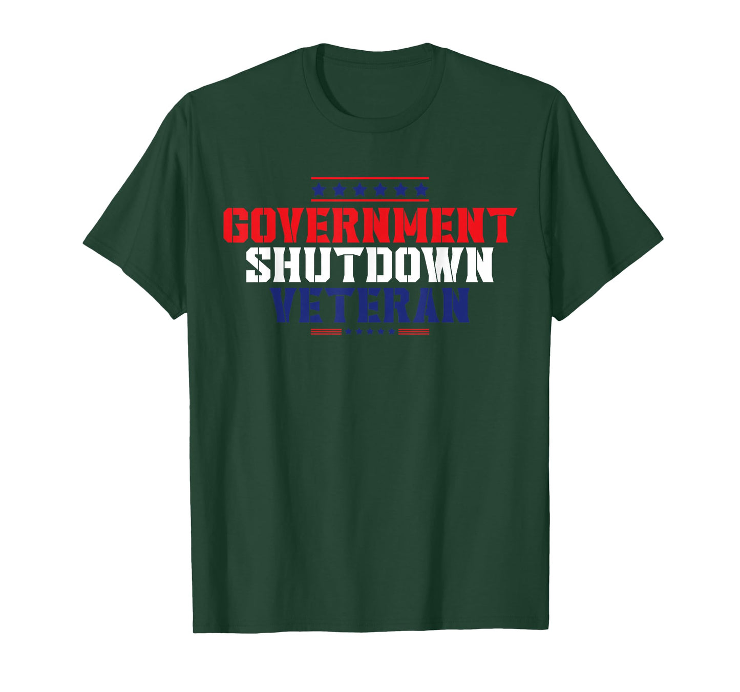 Government Shutdown Veteran USA T-Shirt