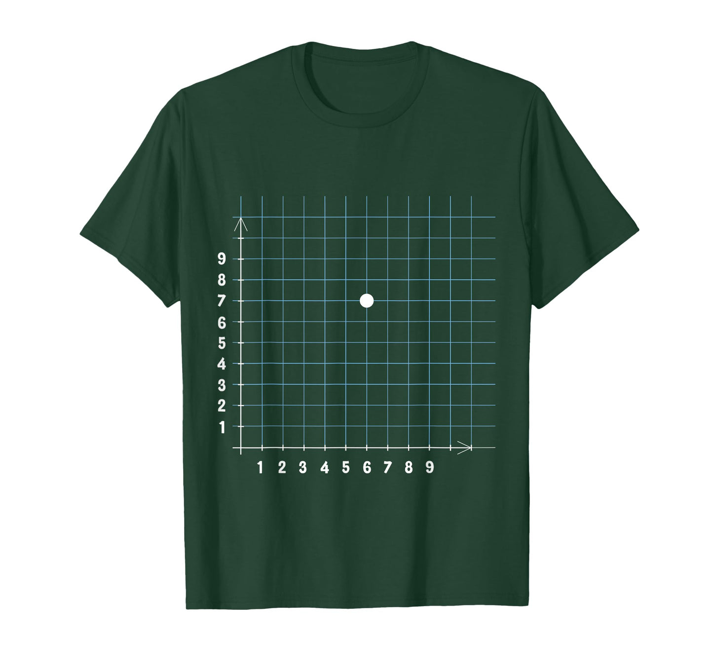 Coordinate (6,7) Math Teacher Funny Math Joke T-Shirt