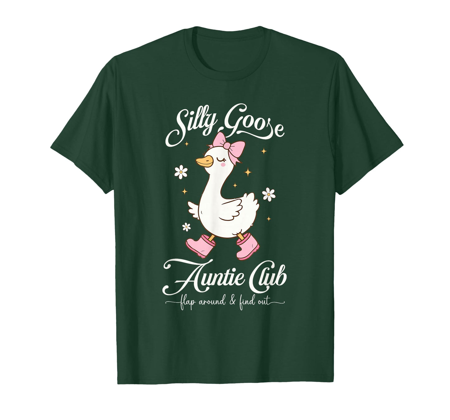 Aunt Silly Goose Auntie Club Coquette Silly Goose Club Meme T-Shirt