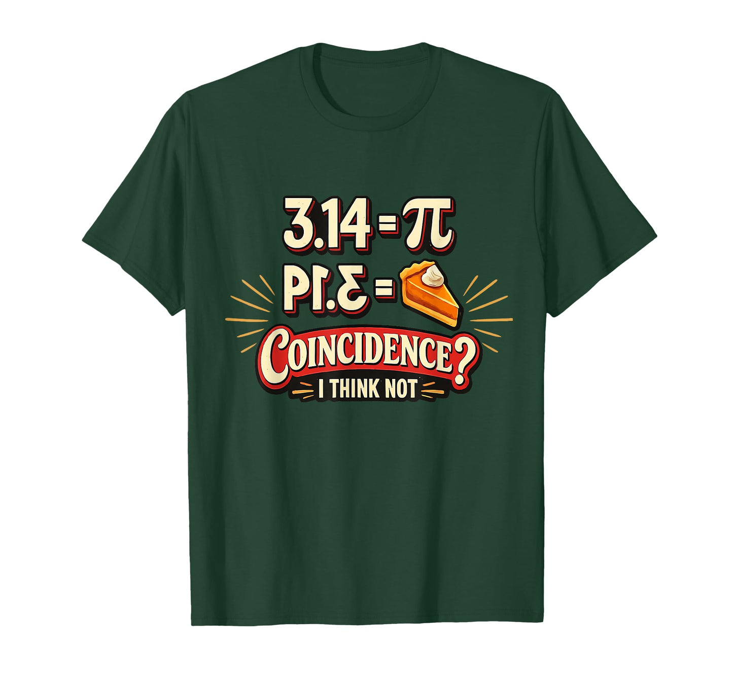 Retro Pi 3 14 = Pie Science Math Funny Pi Day Maths Teacher T-Shirt