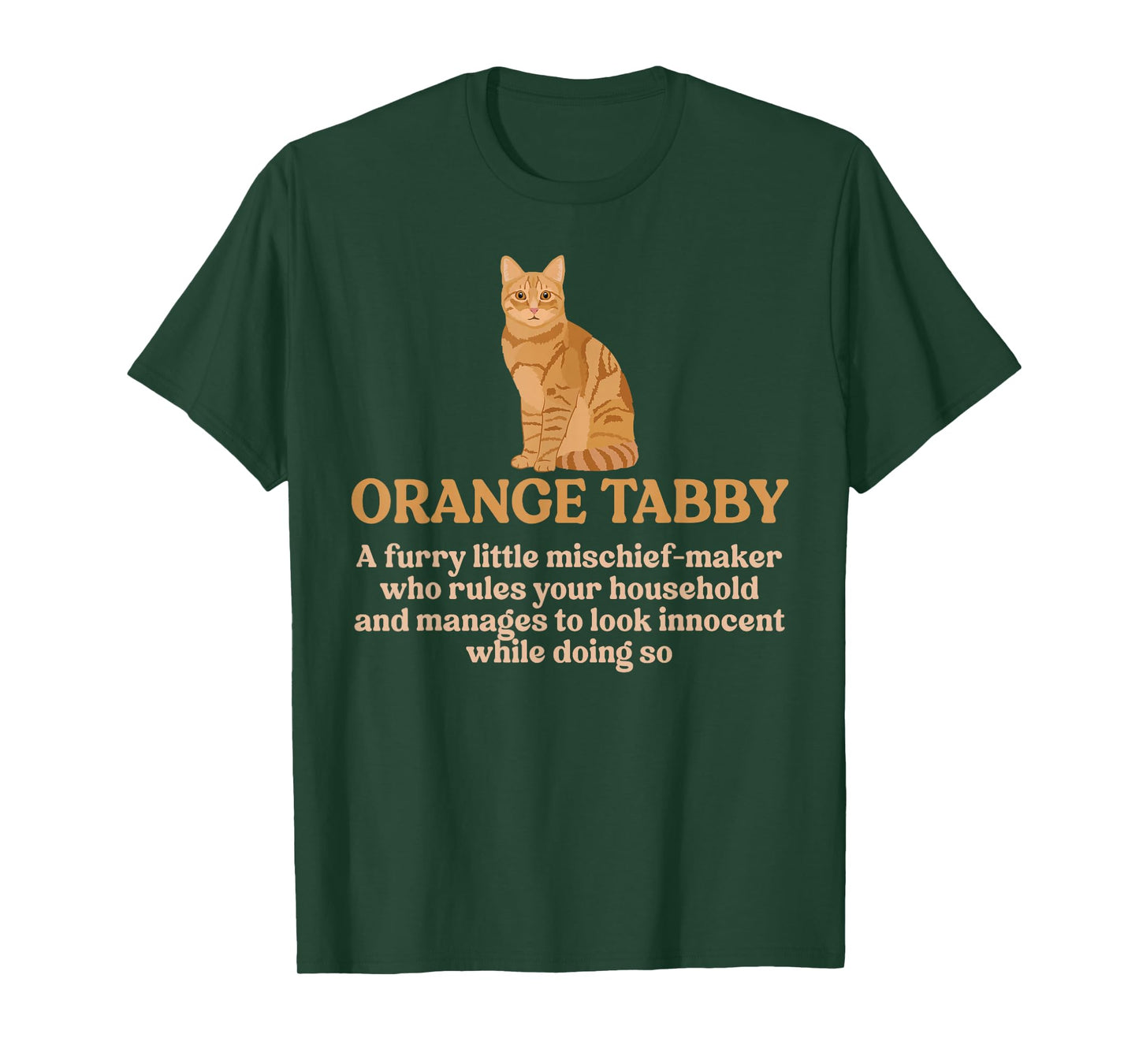 Funny Orange Tabby Cat Owner Orange Tabby Cat Lover T-Shirt